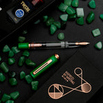 TWSBI ECO-T Royal Jade RoseGold Fountain Pen with Midnight Blue Ink