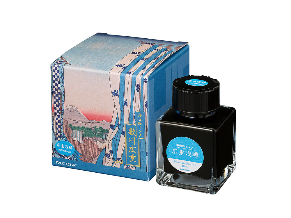 TACCIA Ukiyo-e Fountain Pen Ink - Hiroshige Ruri TFPI-WD42-10 - Paper Plus Cloth TACCIA Ukiyo-e Fountain Pen Ink - Hiroshige Ruri TFPI-WD42-10 - Paper Plus Cloth